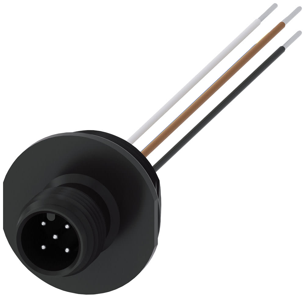 SIEMENS - SIE3SY3128 Accessorio per interruttori di posizione, connettore fisso (a 5 poli), M12 per M20 x 1,5 per 125 V, 4 A