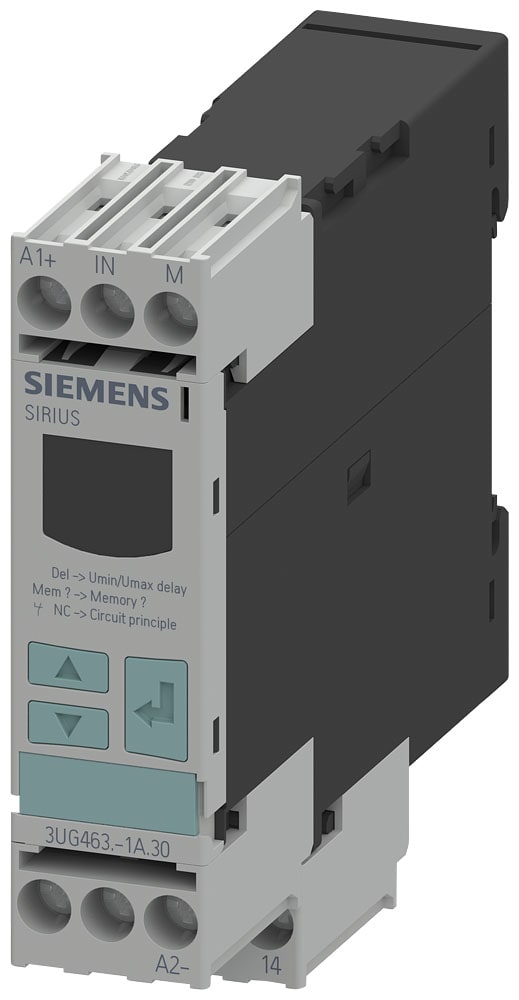 SIEMENS - SIE3UG46321AW30 Relè di controllo, digitale, controllo di tensione, 22,5 mm AC/DC 10 ... 600 V