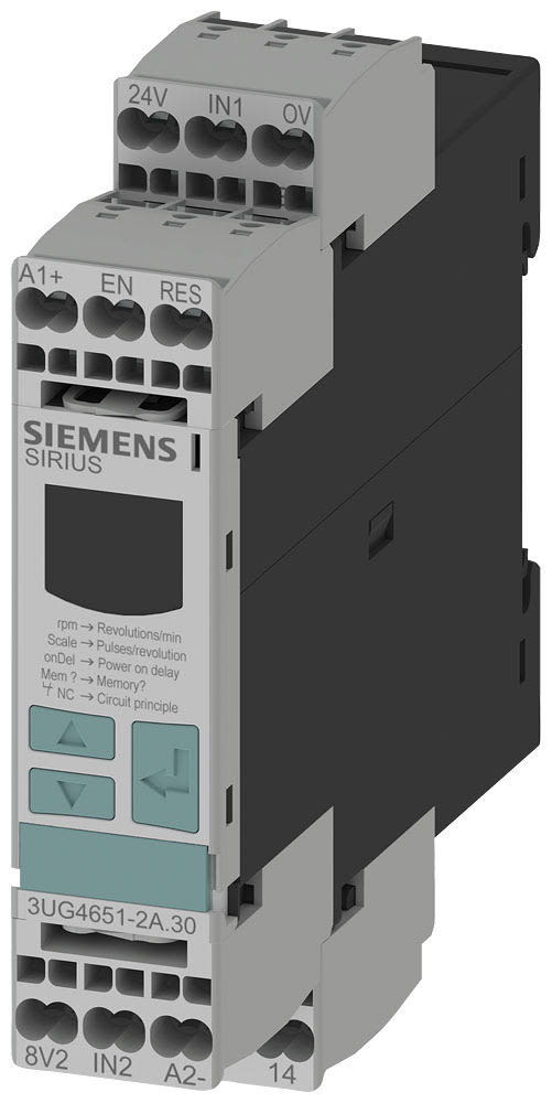 SIEMENS - SIE3UG46512AA30 Relè di controllo digitale, controllo del numero di giri da 0,1 a 2200 r/min
