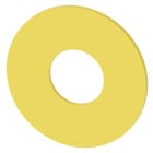 SIEMENS - SIE3SU19000BN310AA0 EMERGENCY STOP BACKING PLATE, YELLOW