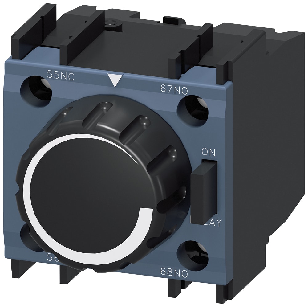 SIEMENS - SIE3RT29272PA01 Blocchetto pneumatico temporizzato, ritardato alleccitazione 1 ... 30 s, 1NO+1NC per contattori del motore, S0