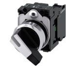 SIEMENS - SIE3SU11502CF601BA0 SELECTOR SWITCH, O-I, BLACK, WHITE