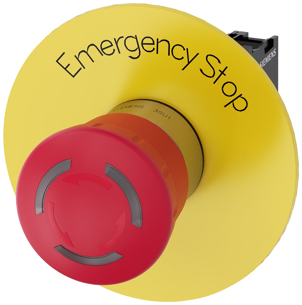 SIEMENS - SIE3SU11581HB201PT0 PULS.F.EMERG MET ROTA 1NC1NC+LED 24-240V