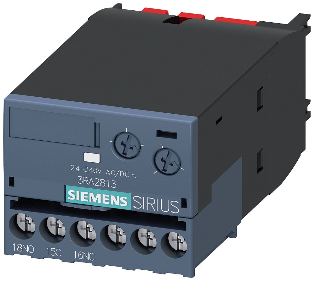 SIEMENS - SIE3RA28131AW10 RELE TEM EL.RIT.ECC.1S 24-240V AC-DC