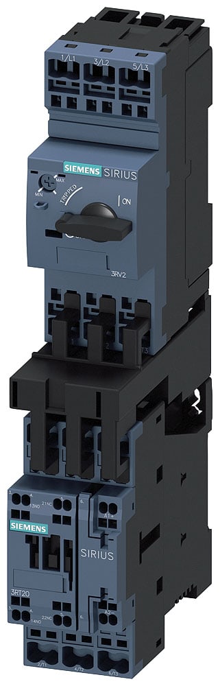 SIEMENS - SIE3RA21204BE260BB4 Partenza, avviatore diretto, S0, 13 ... 20 A, DC 24 V, 150 kA