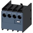 SIEMENS - SIE3RH29111LA11 Blocchetto di contatti ausiliari 1NO+1NC, vie di corrente: 1NO, 1NC, collegamento dallalto