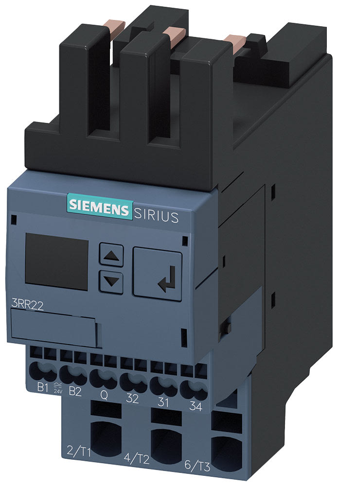 SIEMENS - SIE3RR22422FA30 Relè di controllo montabile su contattore 3RT2, gr. costr. S00 standard, 4 ... 40 A