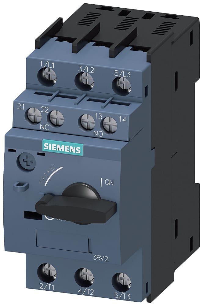 SIEMENS - SIE3RV20111EA15 Interruttore automatico, S00, protezione motore, Class 10, sganciatore A 2,8 ... 4 A, sganciatore N 52 A