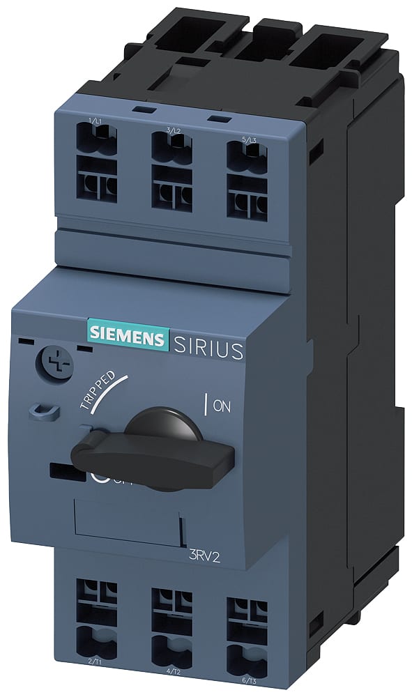 SIEMENS - SIE3RV20111AA200BA0 Interruttore automatico, S00, protezione motore, Class 10, sganciatore A 1,1 ... 1,6 A, sganciatore N 21 A