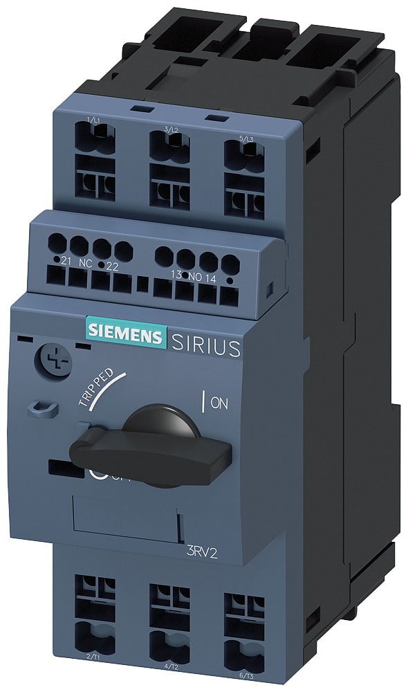 SIEMENS - SIE3RV20110DA25 Interruttore automatico, S00, protezione motore, Class 10, sganciatore A 0,22 ... 0,32 A, sganciatore N 4,2 A