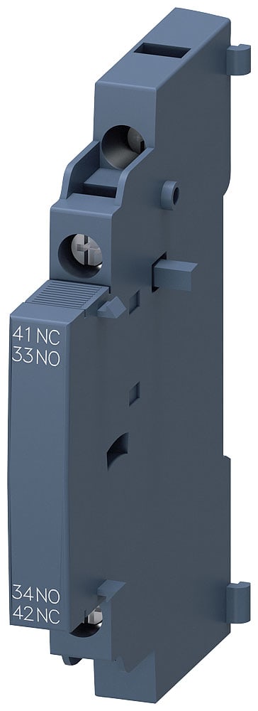 SIEMENS - SIE3RV29011A Blocchetto di contatti ausiliari, montabile lateralmente, 1NO+1NC, per interruttori automatici, S00/S0
