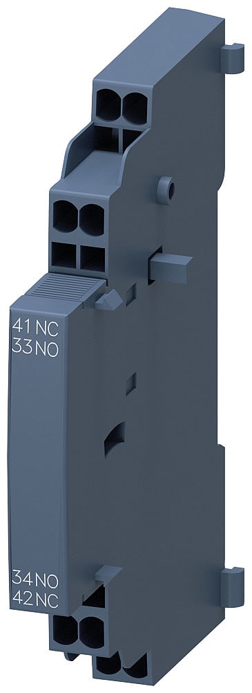 SIEMENS - SIE3RV29012A Blocchetto di contatti ausiliari, montabile lateralmente, 1NO+1NC, per interruttori automatici, S00/S0