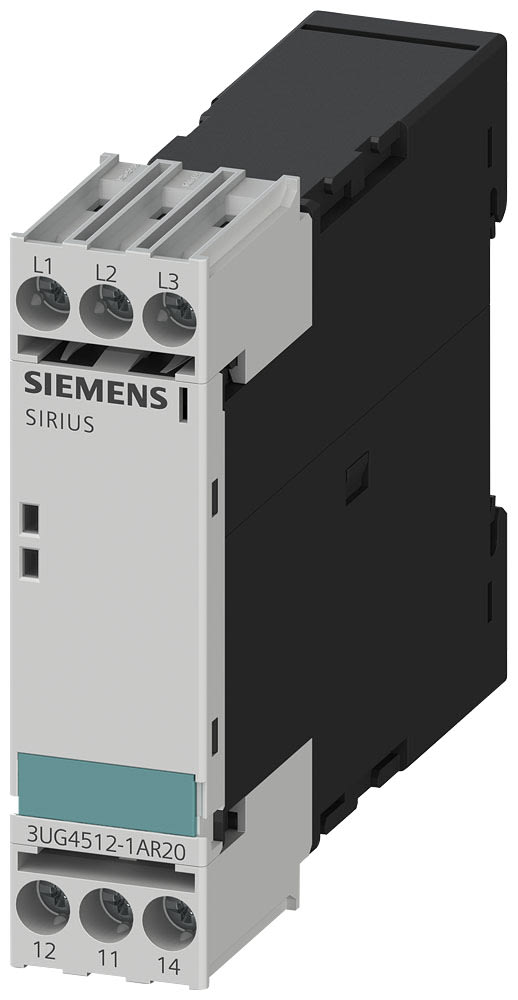 SIEMENS - SIE3UG45121AR20 Relè di controllo, analogico, controllo di mancanza di fase e sequenza fasi 3 x AC 160 ... 690 V 50 ... 60 Hz