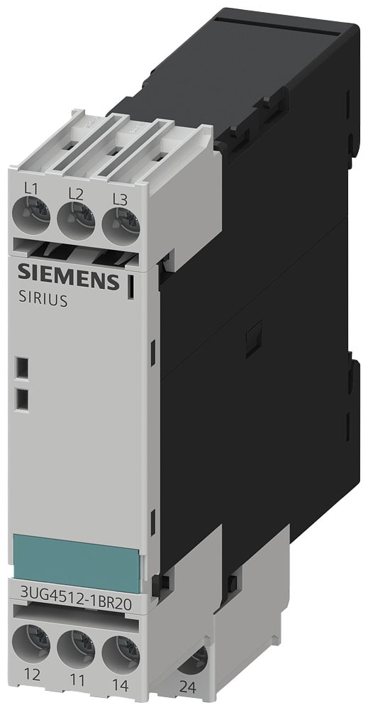 SIEMENS - SIE3UG45121BR20 Relè di controllo, analogico, controllo di mancanza di fase e sequenza fasi 3 x AC 160 ... 690 V 50 ... 60 Hz