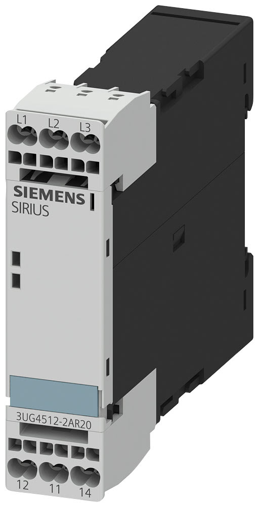 SIEMENS - SIE3UG45122AR20 Relè di controllo, analogico, controllo di mancanza di fase e sequenza fasi 3 x AC 160 ... 690 V 50 ... 60 Hz
