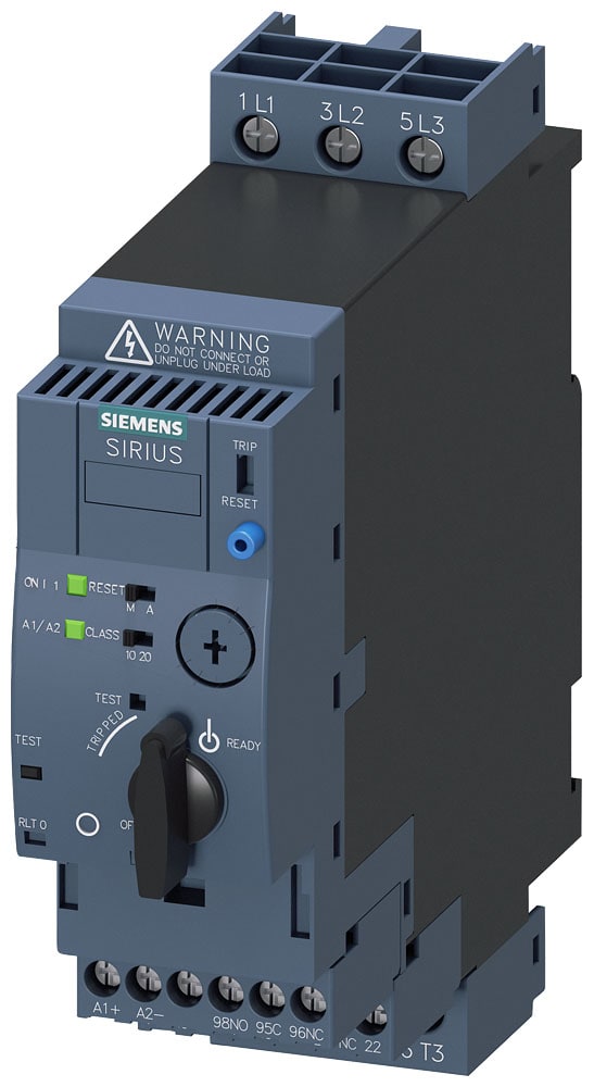 SIEMENS - SIE3RA61201DB32 SIRIUS Partenza compatta avviatore diretto 690 V, AC/DC 24 V, 50 ... 60 Hz, 3 ... 12 A