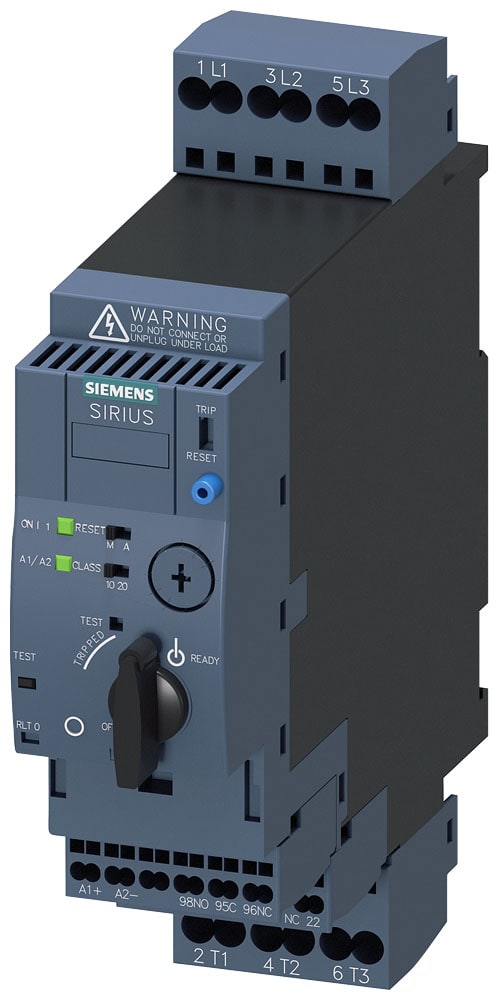 SIEMENS - SIE3RA61202EP32 SIRIUS Partenza compatta avviatore diretto 400 V, AC/DC 110 ... 240 V, 50 ... 60 Hz, 8 ... 32 A