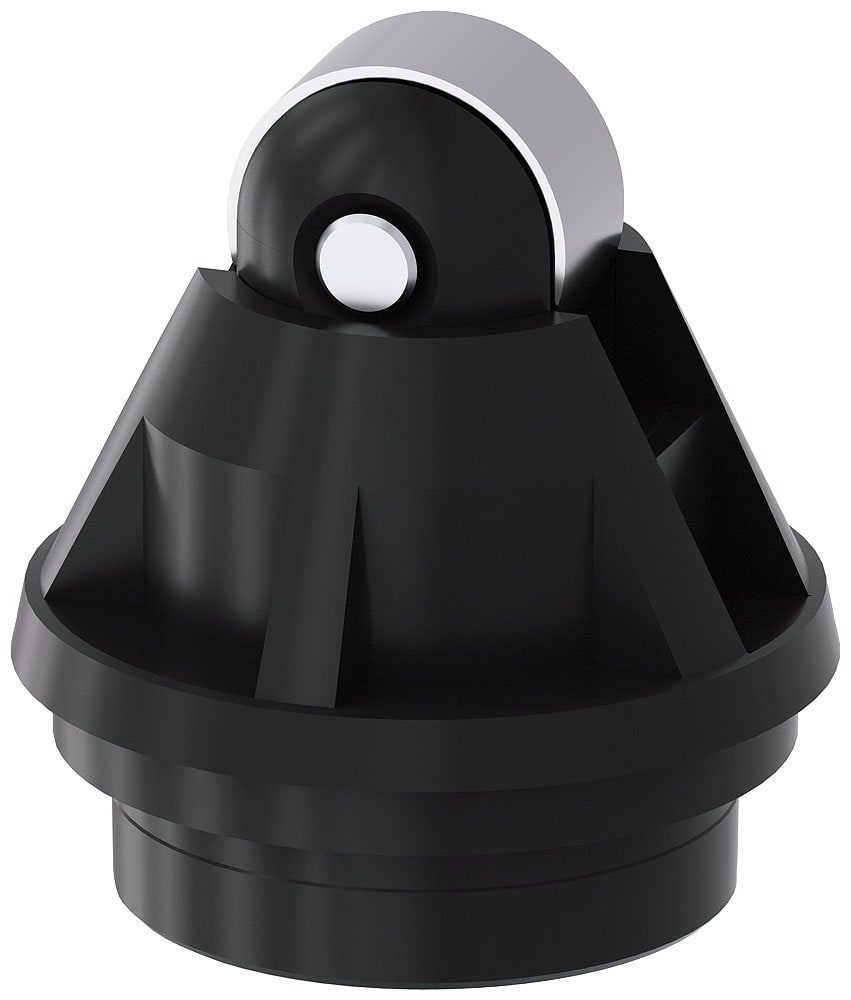 SIEMENS - SIE3SE50000AD04 Testina di comando per interruttori di posizione 3SE51/52, forma C, rotella in acciaio inox 10 mm EN 50047