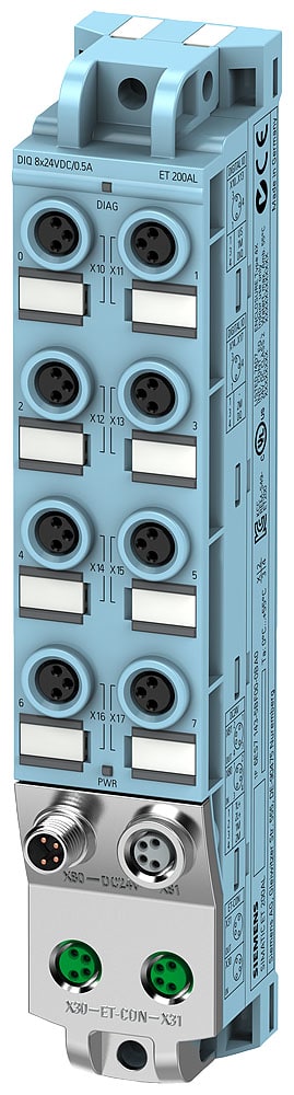 SIEMENS - SIE6ES71415BF000BA0 SIMATIC ET 200AL DI 8 x 24 V DC 8 x M8