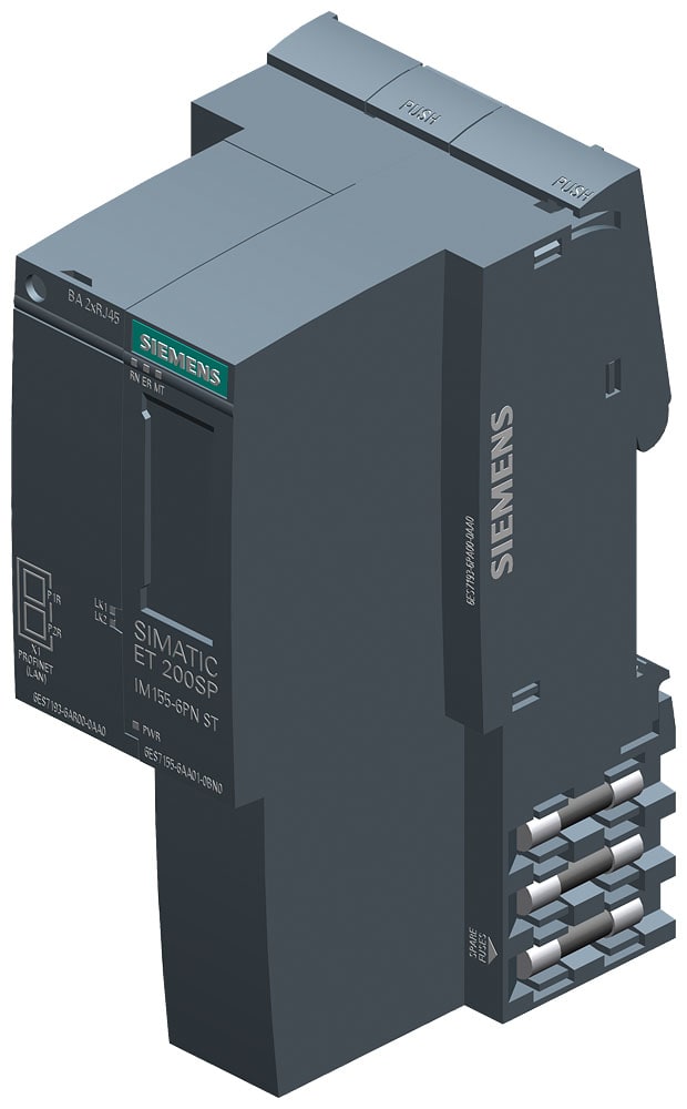 SIEMENS - SIE6ES71556AA010BN0 SIMATIC ET 200SP IM155-6PN ST, incluso BusAdapter BA 2x RJ45 con modulo server e BA 2 x RJ45