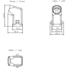 SIEMENS - SIE6GK19050CC00 PB ECOFAST Hybrid Plug angolato (ECOFAST Cu), 2x Cu, 4x 1,5 mm² Cu, ins. maschio