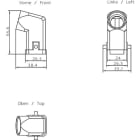 SIEMENS - SIE6GK19050CD00 PB ECOFAST Hybrid Plug angolato (ECOFAST Cu), 2x Cu, 4x 1,5 mm² Cu, ins. femmina