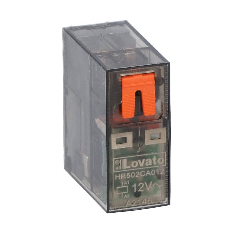 LOVATO - LOVHR502CA012 RELE  MINIATURIZZATO 2SC 8A 12VAC +LED