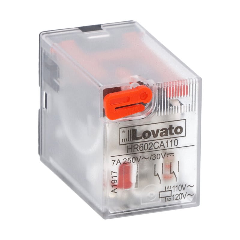 LOVATO - LOVHR602CA110 RELE  INDUSTRIALE 2SC 7A 110VAC +LED