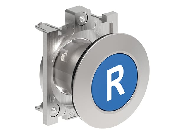 LOVATO - LOVLPFB1176 PULSANTE A FILO MET.RASATO R BLU