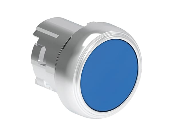 LOVATO - LOVLPSB106 PULSANTE MET. RASATO BLU