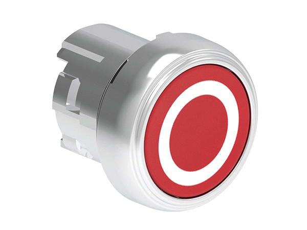 LOVATO - LOVLPSB1104 PULSANTE MET. RASATO O ROSSO