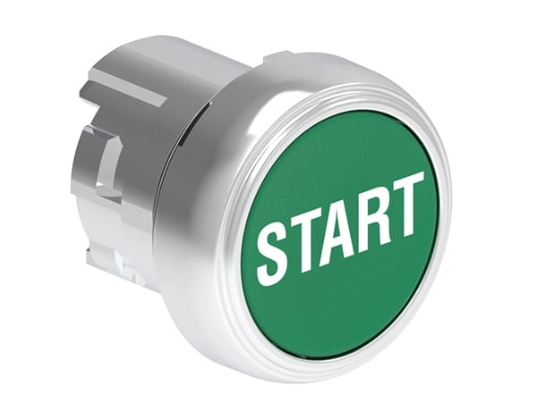 LOVATO - LOVLPSB1163 PULSANTE MET. RASATO START VERDE