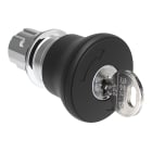 LOVATO - LOVLPSB6842R421E PULS.MET.FUNGO 40MM NERO CHIAVE 421E