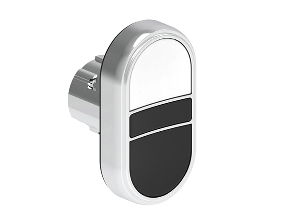 LOVATO - LOVLPSB7114 PULS.MET.DOPPIO RASATO BIANCO/NERO