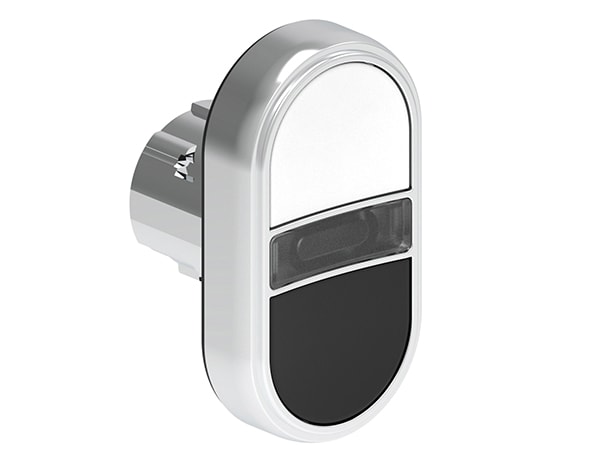 LOVATO - LOVLPSBL7114 PULS.LUM.MET.DOPPIO RAS.BIANCO/NERO