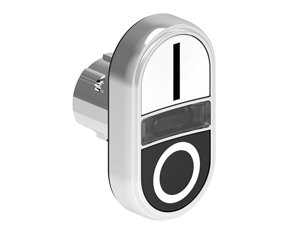 LOVATO - LOVLPSBL7124 PULS.MET.DOPPIO RASATO BIANCO/NERO I-O