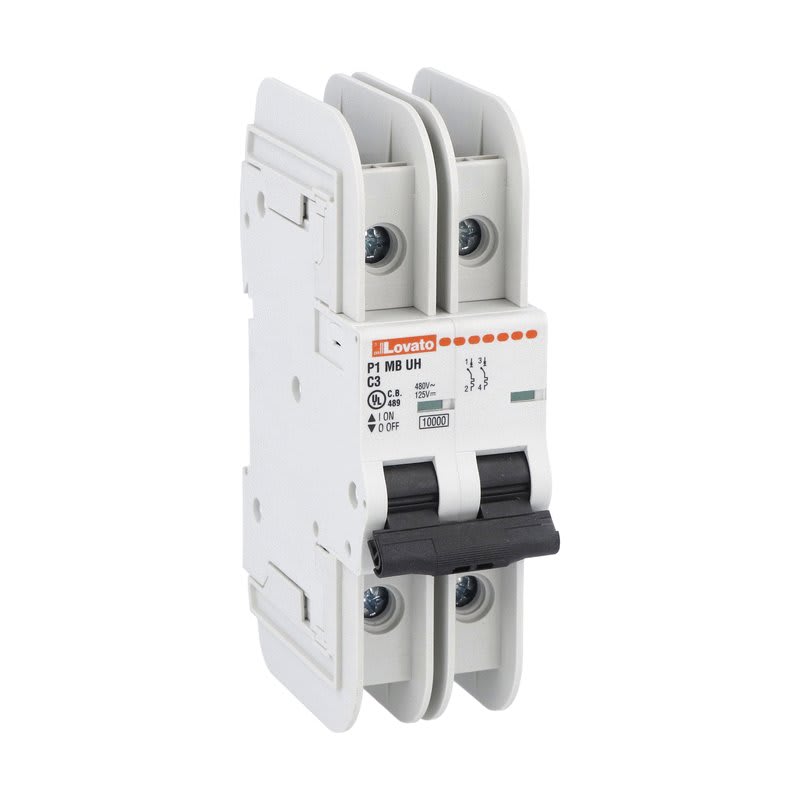 LOVATO - LOVP1MBUH2PC13 MCB 2P C13 480Y/277V 10KA UL489