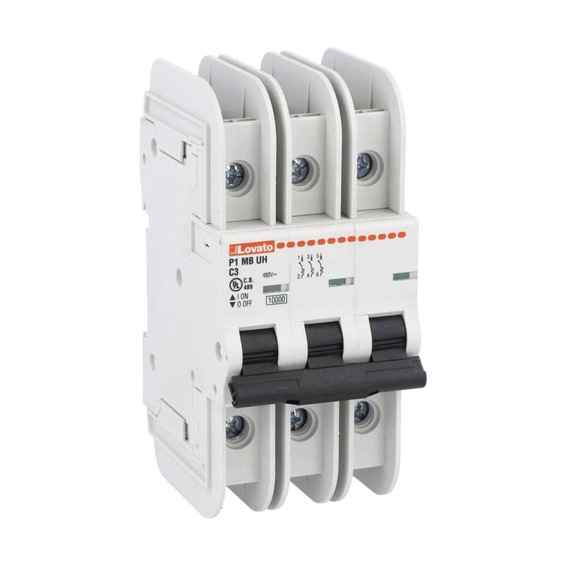 LOVATO - LOVP1MBUH3PC30 MCB 3P C30 480Y/277V 10KA UL489