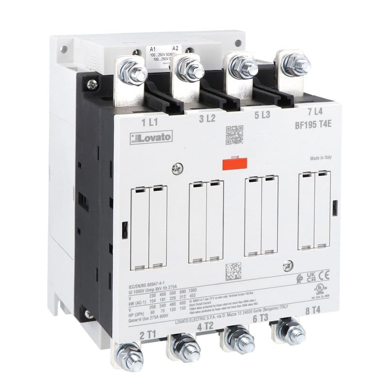 LOVATO - LOVBF195T4E024 CONTATTORE 4P 275A AC1 24-60VAC/20-60VDC