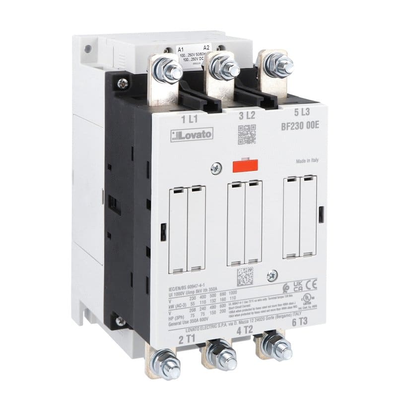LOVATO - LOVBF23000E400 CONTATTORE 3P 230A AC3 250-500VAC/DC