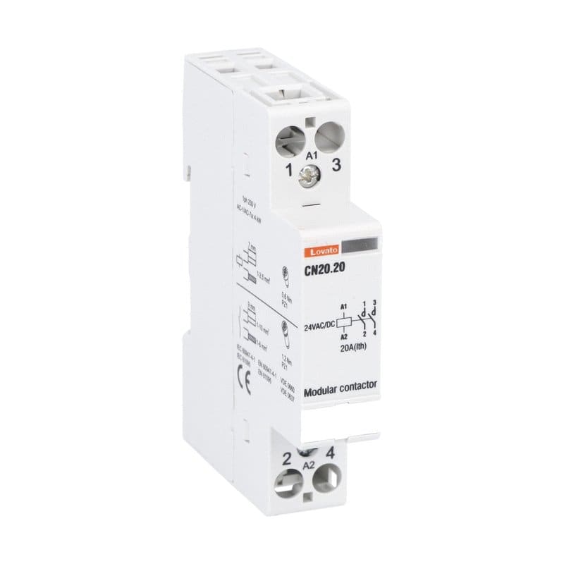 LOVATO - LOVCN2020012 CONTATTORE MOD. 1M 20A AC1 2P 12V
