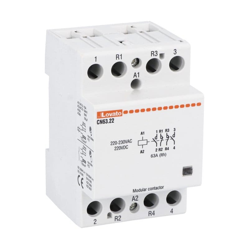 LOVATO - LOVCN6322220 CONTATTORE MOD.3M 63A 2NA+2NC 220/230V