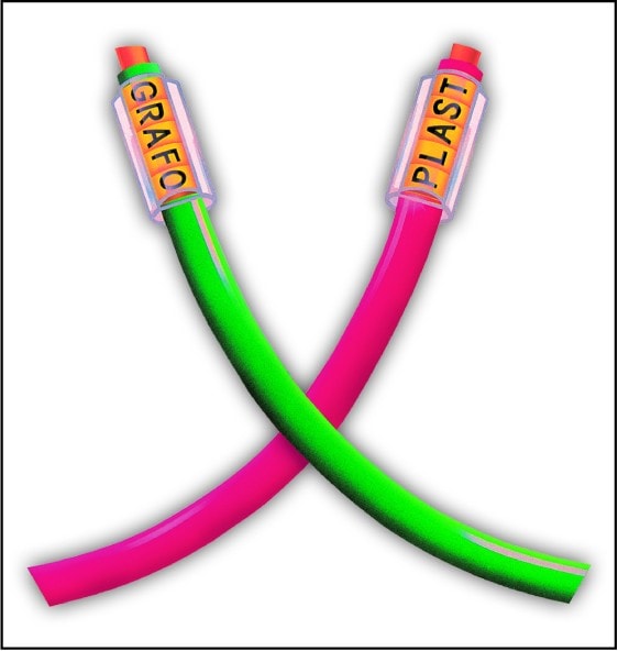 GRAFOPLAST SRL - GRA802/30 TUBETTO DOPPIA CAVA L=30 MM D=2A4 200 PZ