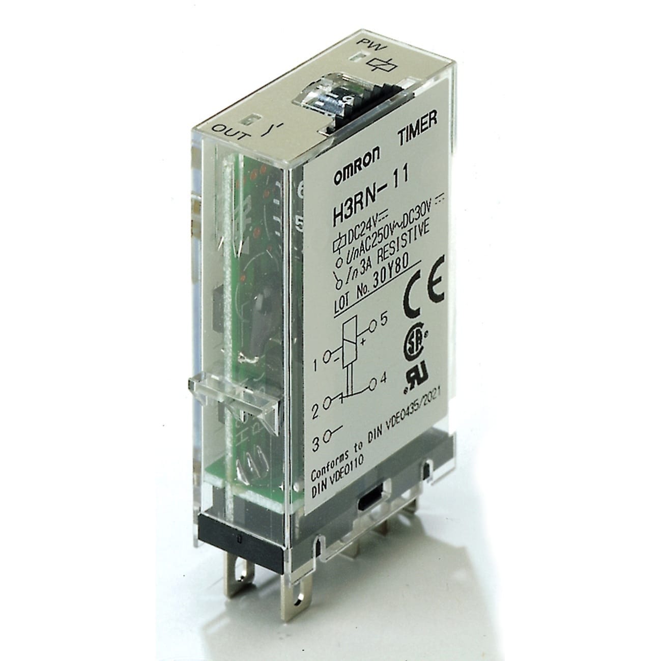 OMRON - OMRH3RN1124DC timer- Miniatura ultrasottile