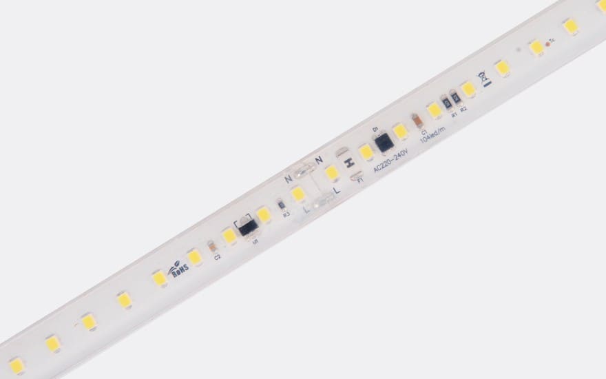 DIGIMAX SRL - DIXC23012W3K STRIP 12W 230V 104LED 2850K IP65 CRI 80