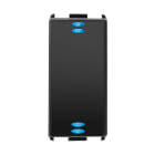 MASTER SRL - MSTHA10010 PULSANTE DOPPIO 5/24V 10MA C/LED S.MODO