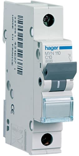 HAGER - HAGMYN163 INTERR. AUTOM. 1P 63A 4.5KA C 1M