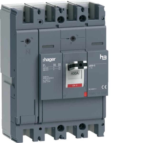 HAGER - HAGHCJ401AR INT MAN SEZ H3 X630 4P 400A