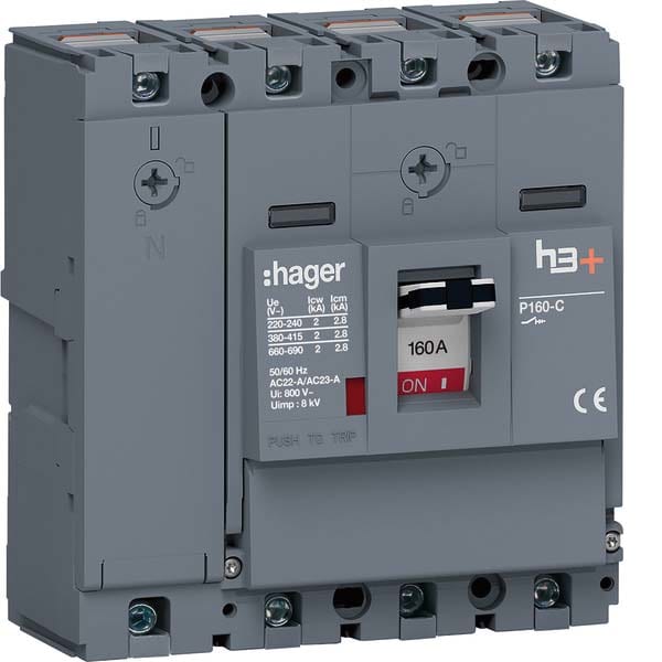 HAGER - HAGHCS161AC INT MAN SEZ H3+ P160 4P 160A