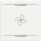 BTICINO - BTIHD4915M2BC AXOLUTE - COPRIT ASPIRATORE 2 MOD BIANCO